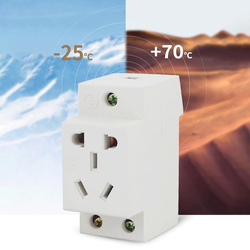 UK US EU FR IT Standard Modulare DIN-Schienensteckdose 10A 16A 25A 250V Industrielle Verteilerdose AC30 Steckdosen Adapter Verbinder