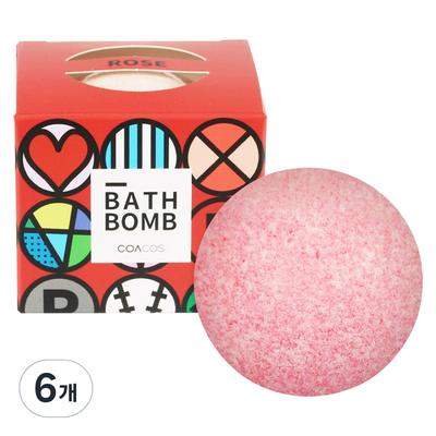 Corecos Bubble Bath Bomb Deep Kiss, 140g, 6 Pieces