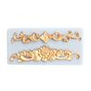 DIY Baroque Scroll Relief Cake Border Silicone Mold Picture Frame Candy Making Fondant Mould Cake Decorating Tool