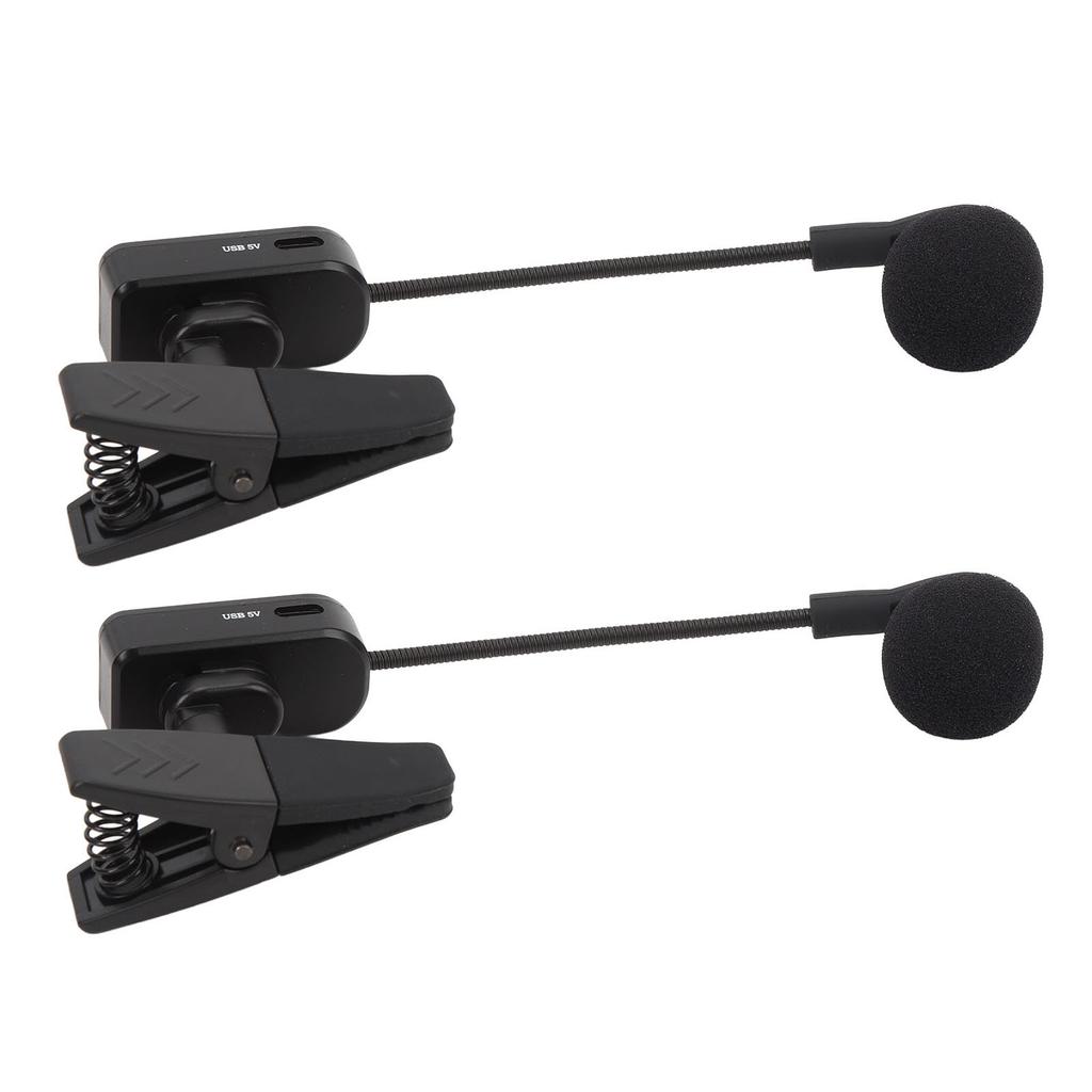 Saxophone Wireless Microphone 2.4G Clip On Sax Mic System for Stage Performance Pickup