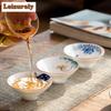 60ml White Porcelain Master Cup Hand Painted Ceramic Tea Cup Bowl Teaware Tea Set Cup Kungfu Teacups Set Small Cone Bowl Chazhan
