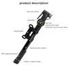 Portable Bicycle Pump with Gauge Aluminum Alloy Hand Tire Air Inflator Bike Car Scooter Schrader Presta Valve AV FV