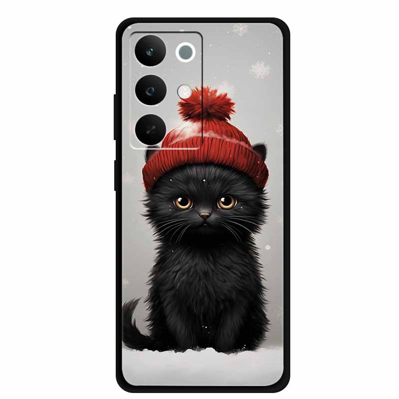 

Чохол для телефону Realme C85 5G 2025 Квіти Чорний Силіконовий М яка Задня Кришка Чохол Для Realme C85 Pro Чохол 6.8 C 85 Pro Coque Funda Realme C85 5G