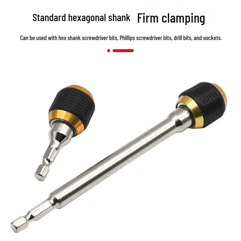 Hex Shank Large Head Quick Release Self-Locking Drill Extension Rod