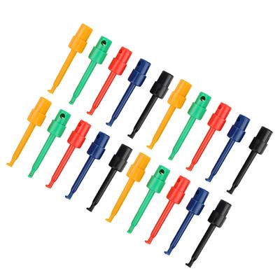 20Pcs Large Test Hook Clip Grabber Test Probe for Electronic Testing Multimeter Accessories