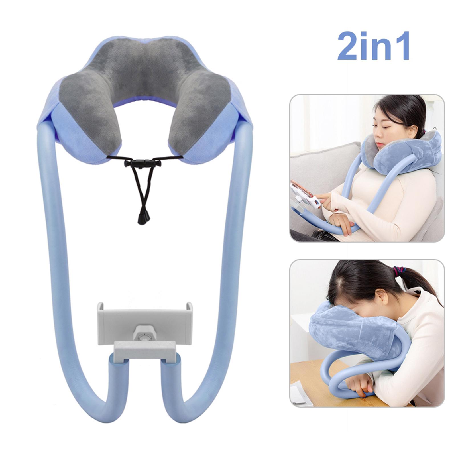 U-Shaped Neck Pillow With Gooseneck Tablet