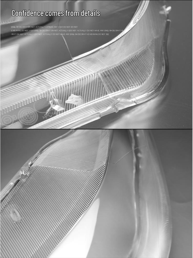 Compatible Headlight Lens Cover for Maserati Ghibli - Front & Back Shell