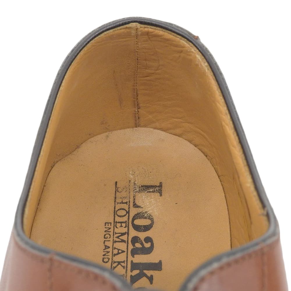 Loake Men's Leather Straight-Tip Shoes, Brown, Size 7 shoes 7 BrownUsed