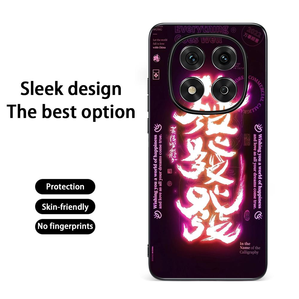 

Chinese word lucky fashion design Phone Case For Redmi Note 14 13 12 11 Pro Plus S 5G 14C A3 Soft Black Phone Cover Redmi Note12 4G