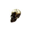 2pcs Retro Brass Skull Statue With Holes Diy Accessories Decor Metal Skeleton Ornament Home Decoration