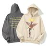Nirvana Hoodie, Rock Band, Angel, Fall/Winter Style, Casual, Long Sleeve, Hooded Shirt, Soft, Crew Neck, 100% Cotton, Unofficial (White, XXL)