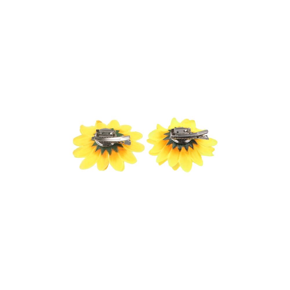 Bohemian Style Sunflower Hairpin Cloth Girl Hair Clip Cute Simulation Flower Hair Clip  Beach