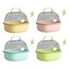 Portable Hamster Travel Carrier Handheld with Water Bottle Small Pet Carrying Box Breathable Large Space