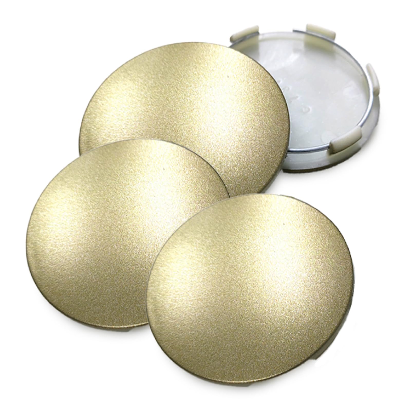 

RIZES Center Hub Caps, Universal Car Accessories, Solid Color, Wheel and Tire Clips, 65mm Outer Diameter, Brown, 4 Pieces