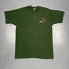 Vintage 90s Maine Souvenir Tshirt Green Large Single Stitch VTG Moose
