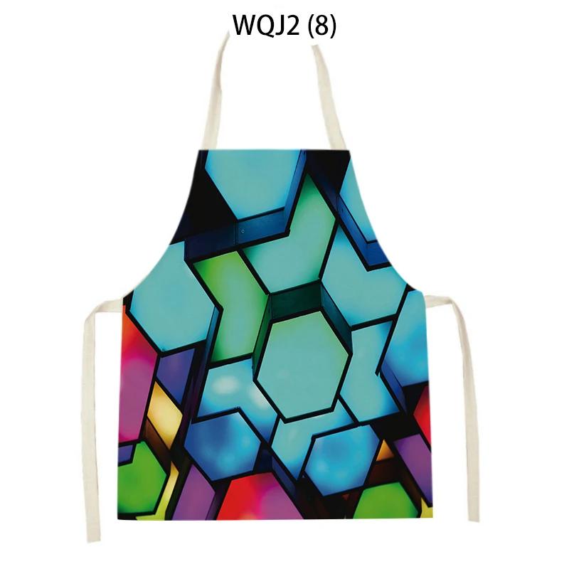 Ärmellose Küchenschürzen für Erwachsene und Kinder, ärmellose Schürzen mit abstraktem Geometriedruck, Back- und Kochzubehör, Reinigungsschürzen
