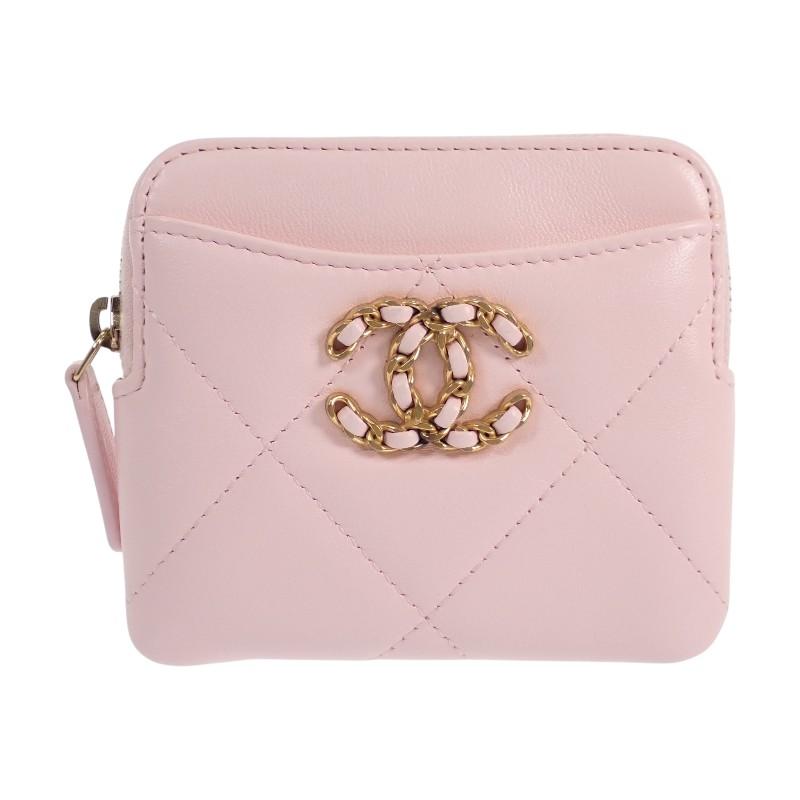 Chanel AP2086 Coin Case Pink Lambskin Women