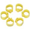 100Pcs Bird Foot Rings Bands 10mm 001-100 Numbered Pigeons Identify Clip Poultry SupplyYellow
