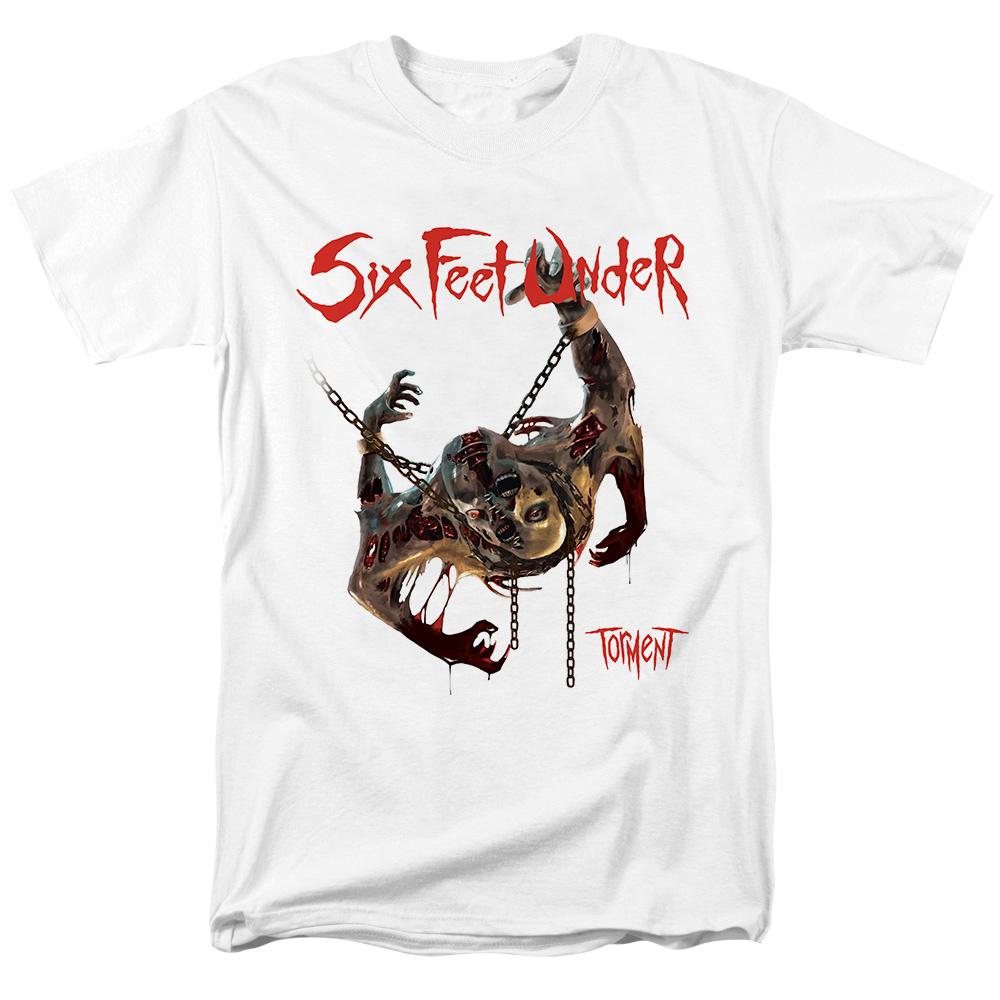 

Six Feet Under Шесть футов смерти Одежда для фестиваля хэви-метал Мужская и женская хлопковая футболка с коротким рукавом и принтом черепа XXXXL