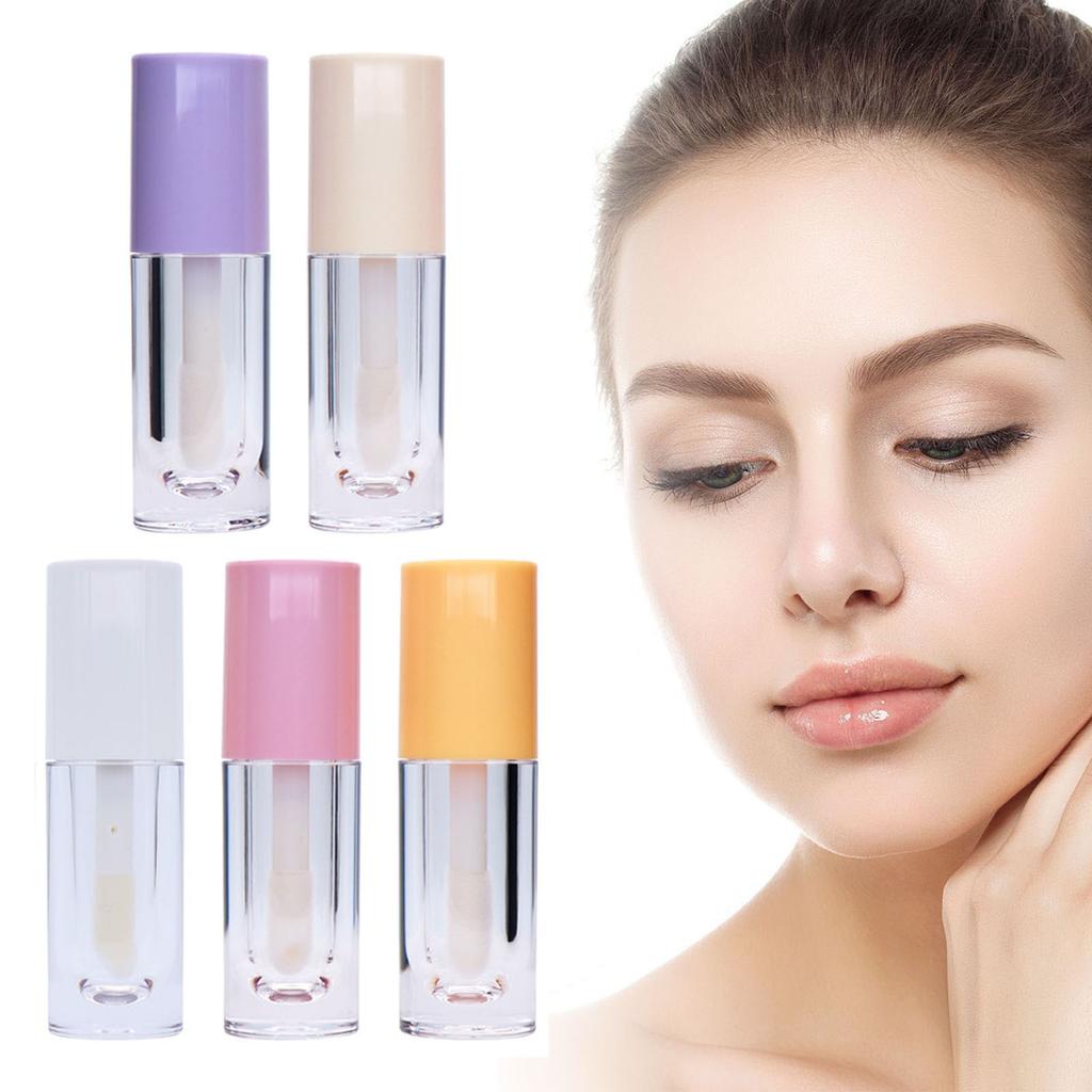 6.5ml DIY Lip Balm Tube Container With Cap Empty Lipstick Bottle Refillable Lip Gloss Tube Cosmetic Sample Container 1Pc
