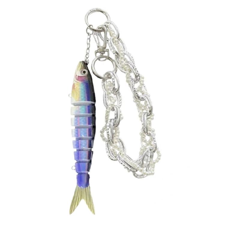 

Outdoor Ready Bionic Fish Design Keychain Lightweight and Strong Keyrings Pendant for Adventure Daily Use 1