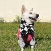BARKDOG [SET] Checkerboard Reversible Padding Vest & Scarf