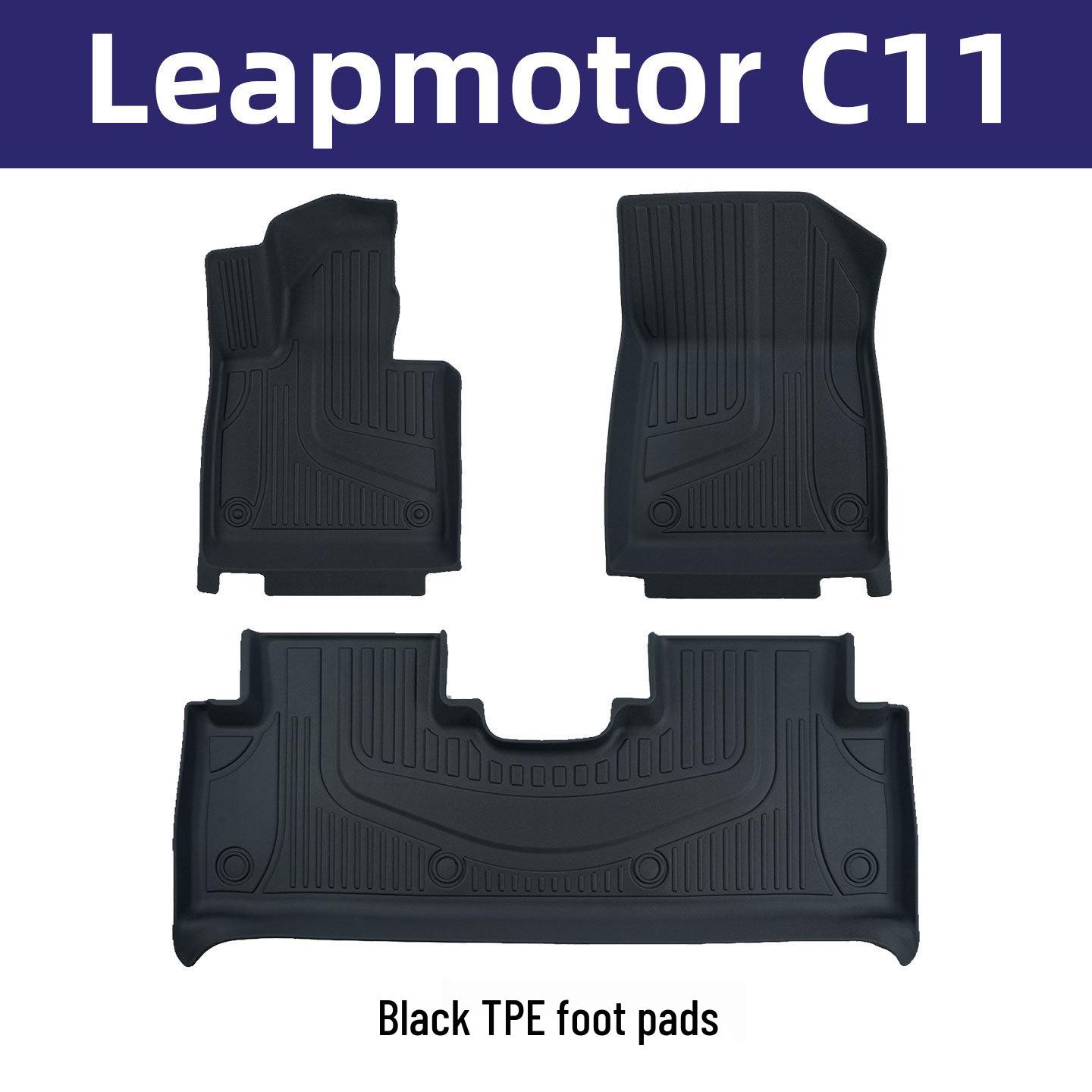 Leapmotor C11 Car Floor Mats: Eco-Friendly, Odorless, Double Layer, Wear-Resistant Protection. 2024 Leapmotor C11