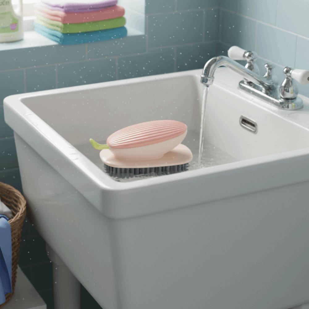 Shell Shaped Cleaning Brush Hard Bristle Floor Brush Durable Carpet Brush  Bathroom Sink