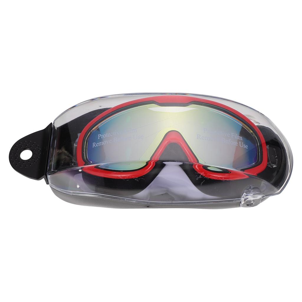 Adjustable Swimming Goggles Glasses Anti- Fog Red Silica Gel for Man Men