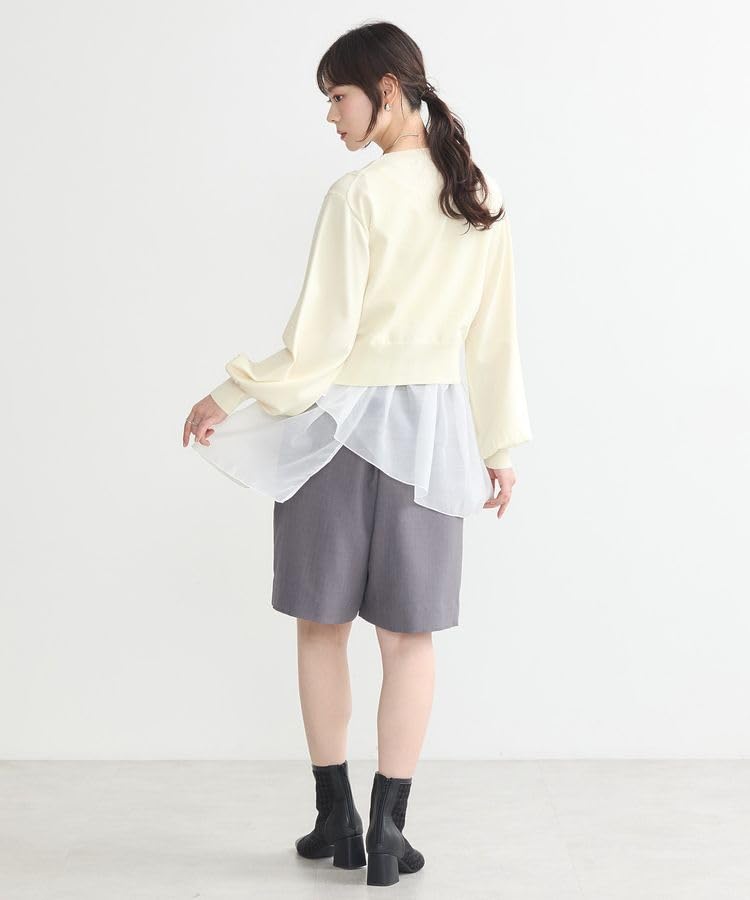 music Sweatshirt set of side slit knit and flare tank for ivory [earth & ecology] 2 women,