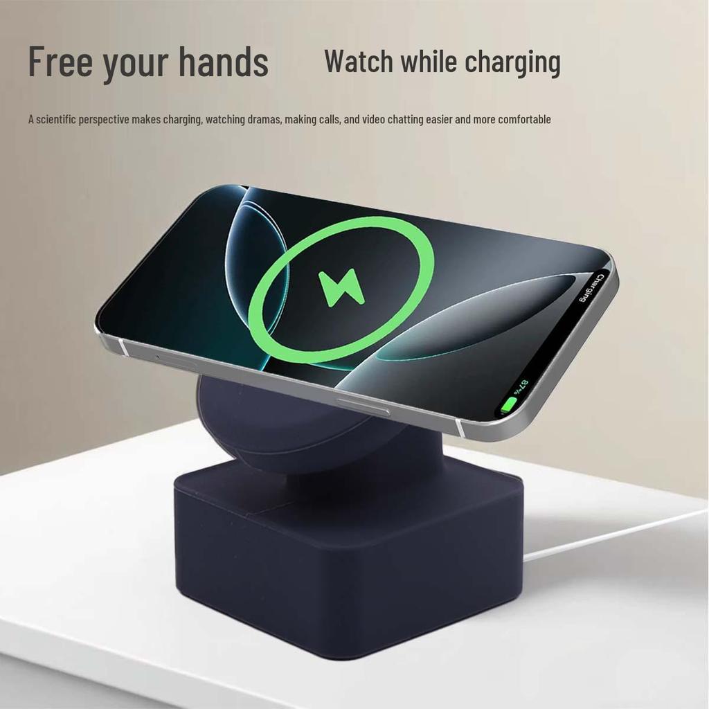 Non-Slip Magnetic Wireless Charging Stand for Android & Apple Phones