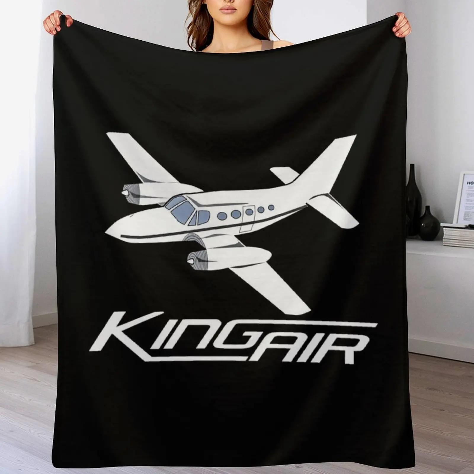 

King Air Aircraft Throw Blanket Cozy Throw Blanket Birthday Gift for Him Her 102x76cm(40x30in)