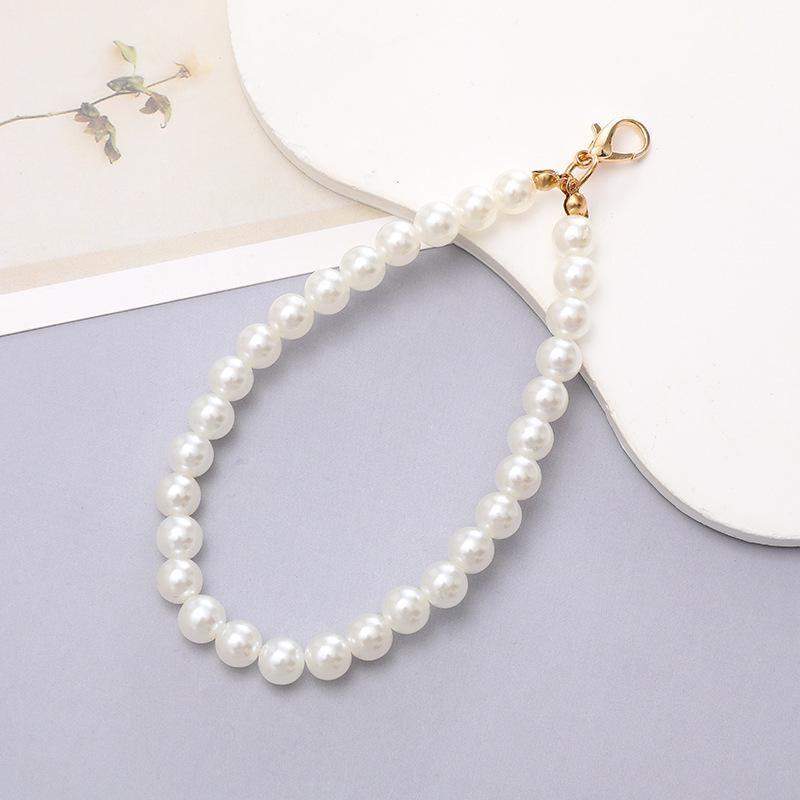 Schicke Perlenblumen-Anhänger Handyhülle & Handtaschenanhänger für Damen