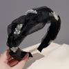 Korean Double Pearl  Headband Lace Braided Hairband Hair Hoop Bezel  Headbands For Women Girl Hair Accessories