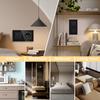 BSEED 1/2/3Gang Mechanical Light Switches 2way For Stairs Corridors with EU Power Sockets USB Type-c Ports Glass Panel Black