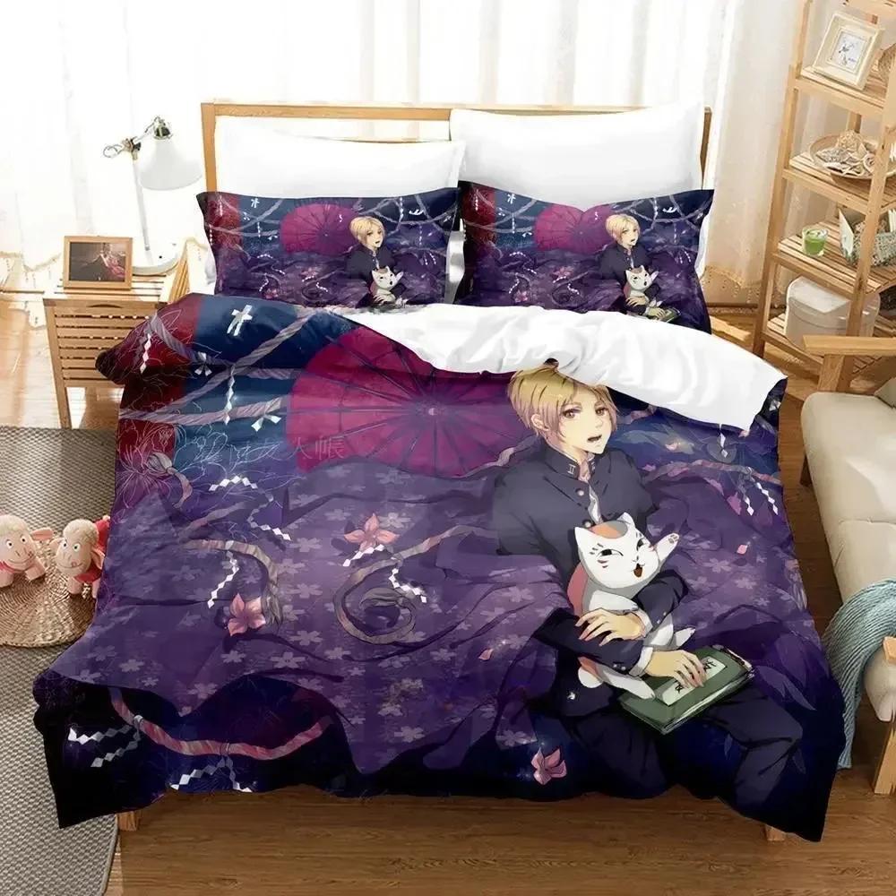 

New Natsume s Book of Friends Bedding Set Single Twin Full Queen King Size Bed Set Adult Kid Bedroom Duvet cover Sets Bed 70x133cm 2pcs