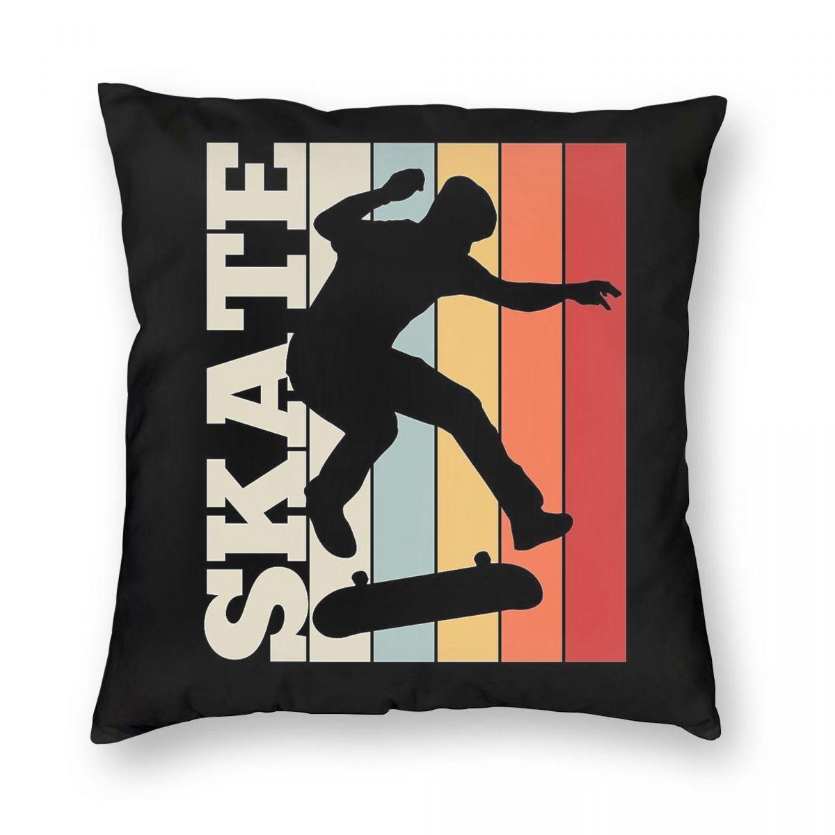 

Skate Skateboard Skateboarding Pillowcase Polyester Linen Velvet Creative Decorative Throw Pillow Case Sofa Seater Cushion Cover 30cmx30cm