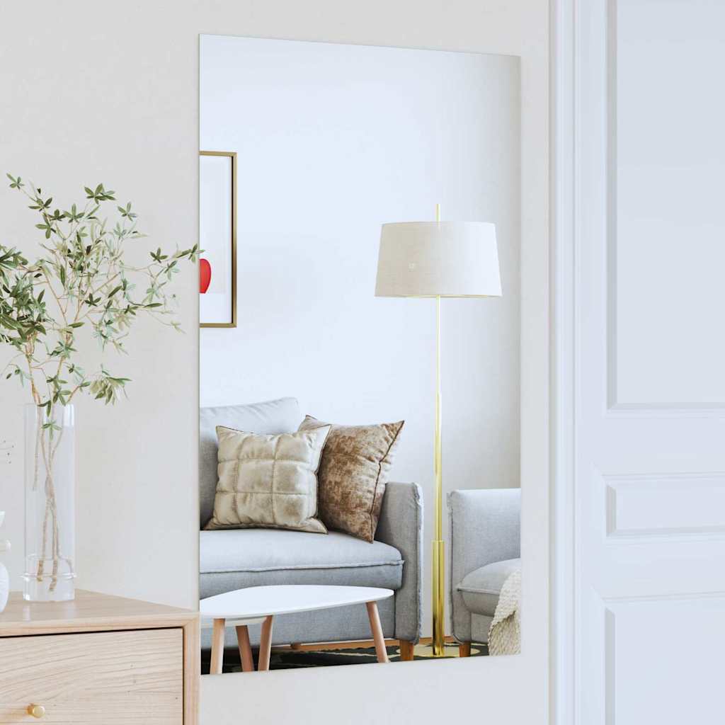 Wall Mirror Rectangular 100 X 60 Cm Tempered Glass