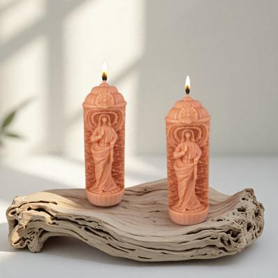 3D Holy Maiden Candle Silicone Mold DIY Athena Goddess Aromatherapy Wax Mold European Aromatherapy Gypsum Resin Desktop Decor