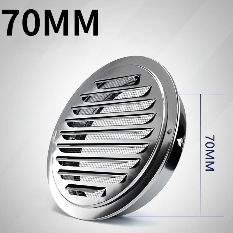

Stainless steel Exterior wall air outlet vent grille 70-200mm round duct cap air ventilation cover hole plug ventilation system