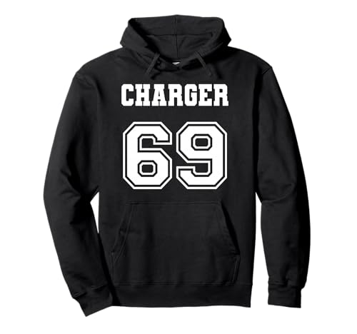 Jersey Style Charger 69 1969 Old School Classic Muscle Car Hoodie