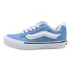 Vans Knu Skool Fabric Cow Split Leather Trendy Comfortable Low Top Skate Shoes Unisex Sneaker Blue VN000D6CE2W