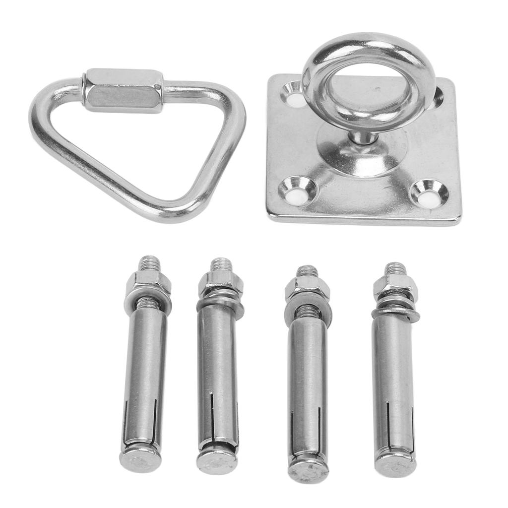 Suspension Bracket Hammock Mount Set with Square Fixing Hook Triangular Nut Buckle Expansion Screw