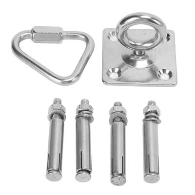 Suspension Bracket Hammock Mount Set with Square Fixing Hook Triangular Nut Buckle Expansion Screw