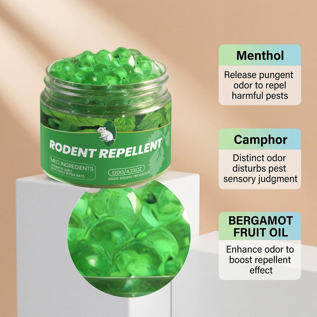Rodent Repellent Spray 60ml 2FL OZ Indoor Outdoor Use Effective Rodent Deterrent Spray for Furniture Garage and Home Protection