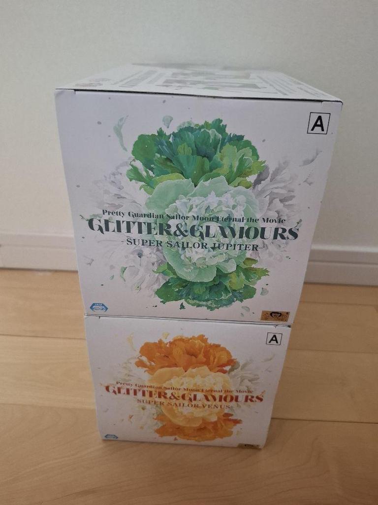 [USED] Sailor Moon Glitter Jupiter Venus Figure A Color