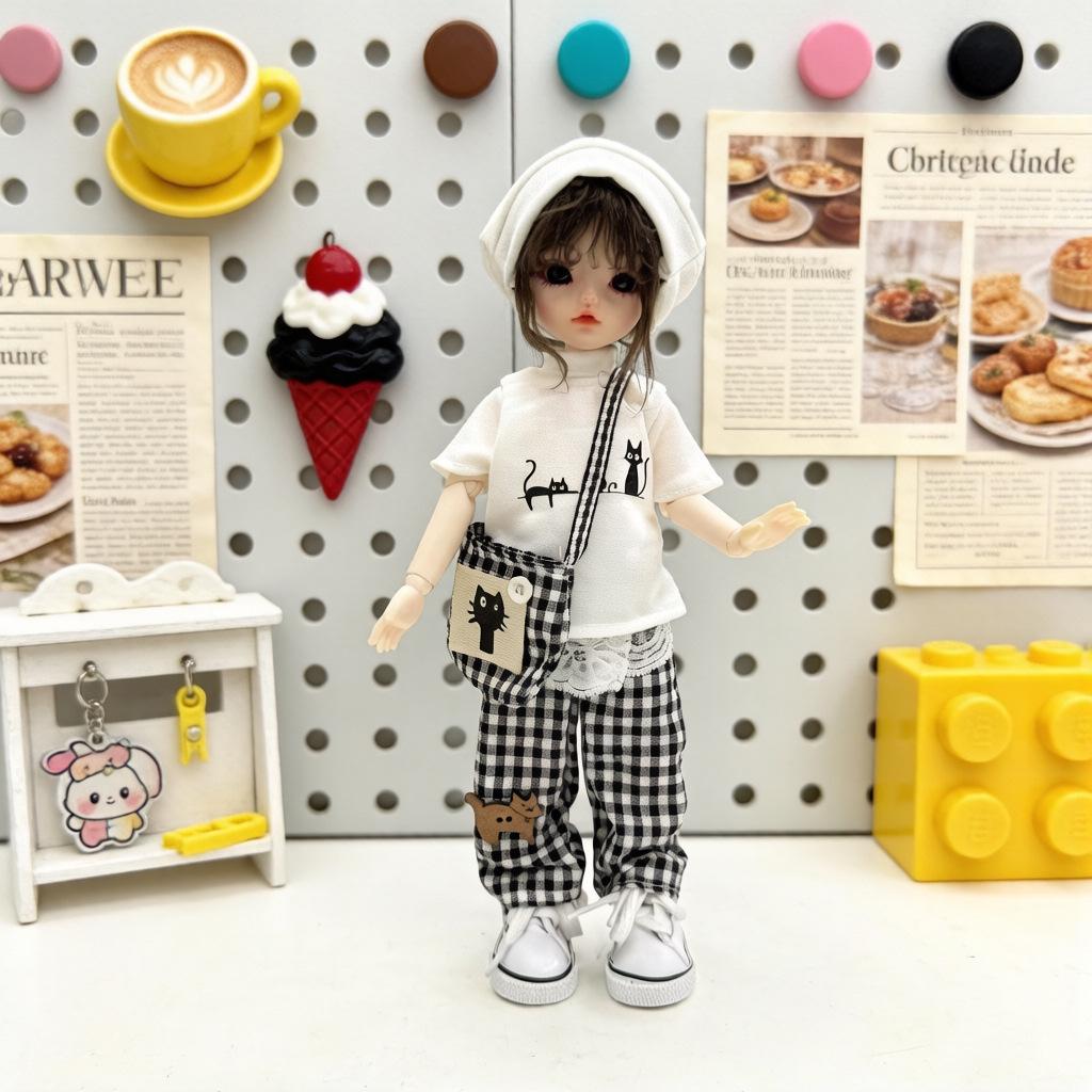 6-Point BJD Doll Clothes: Casual Hoodie Set for Handsome Boy & Girl Dolls