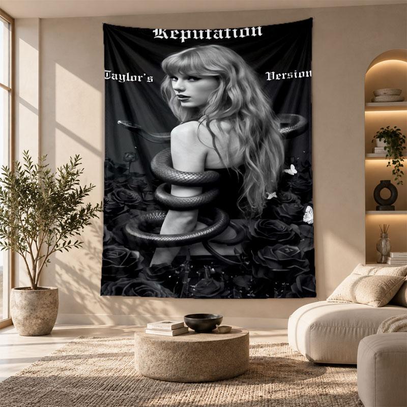 Decorative Tapestry,Taylor Swift Printed Wall Art, Lightweight Wall Hanging For Bedroom Background