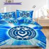 MSV Duisburg Pattern Bedding Quilt Set Quilt Cover Pillowcase Home Decoration Birthday Gift (1 * Duvet Cover + 2 * Pillowcase, Without Core)