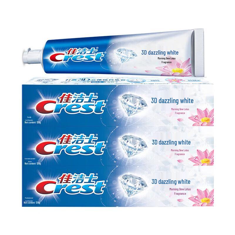 Crest Whitening Toothpaste Morning Dew Lotus Fragrance - 6-Pack